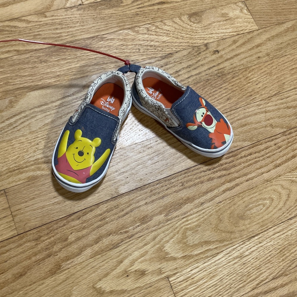 Disney Baby Winnie The Pooh And Tigger Slip On Shoes Toddler Size 6